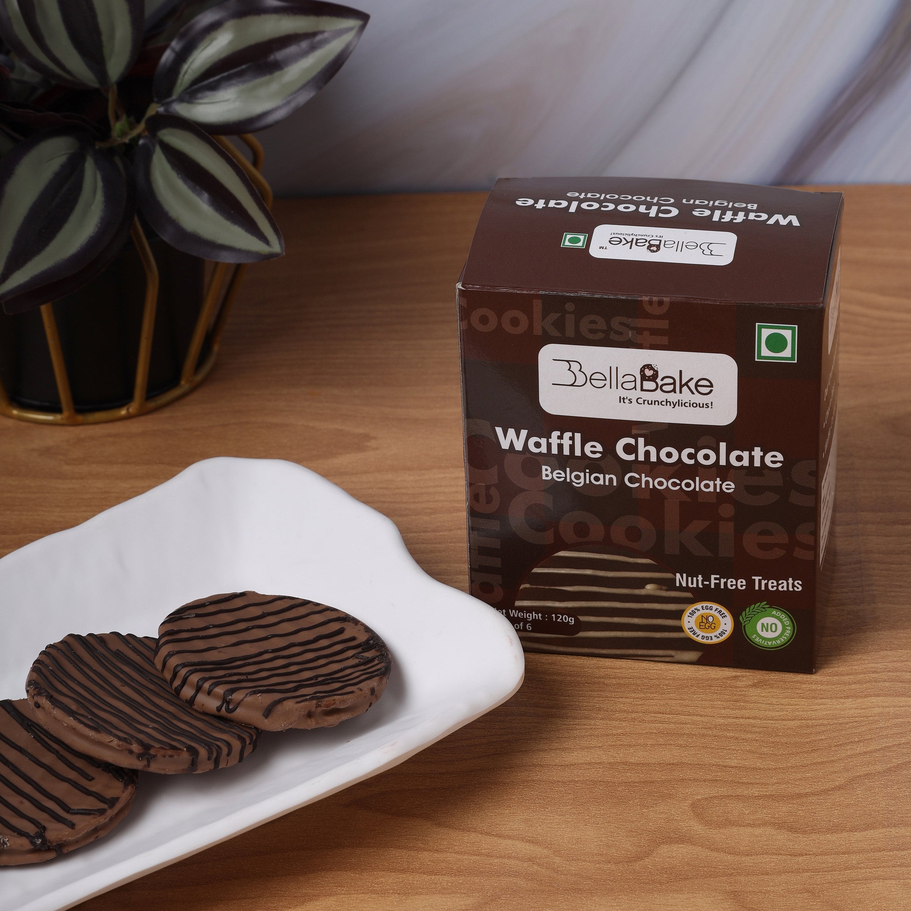 Waffle Chocolate Belgian-(Pack of 6 | 120 Gram)